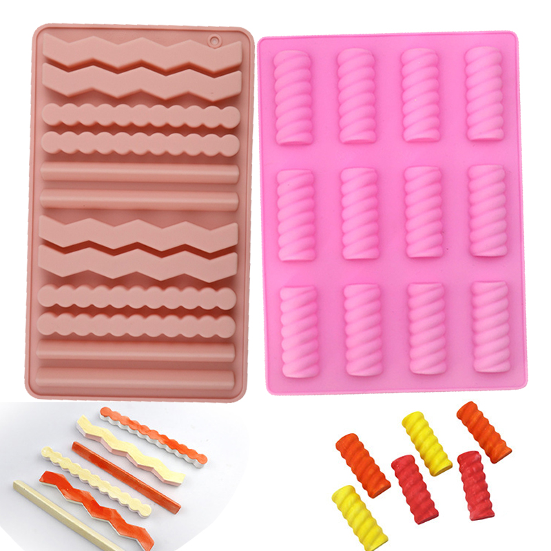 Silicone Mold Tray - 新しいチョコレートバーシリコーン型スティッククッキーベーキングトレイアイスキューブキャンディプロテインエネルギーワックスメルトクレヨンキッチンアクセサリーツール