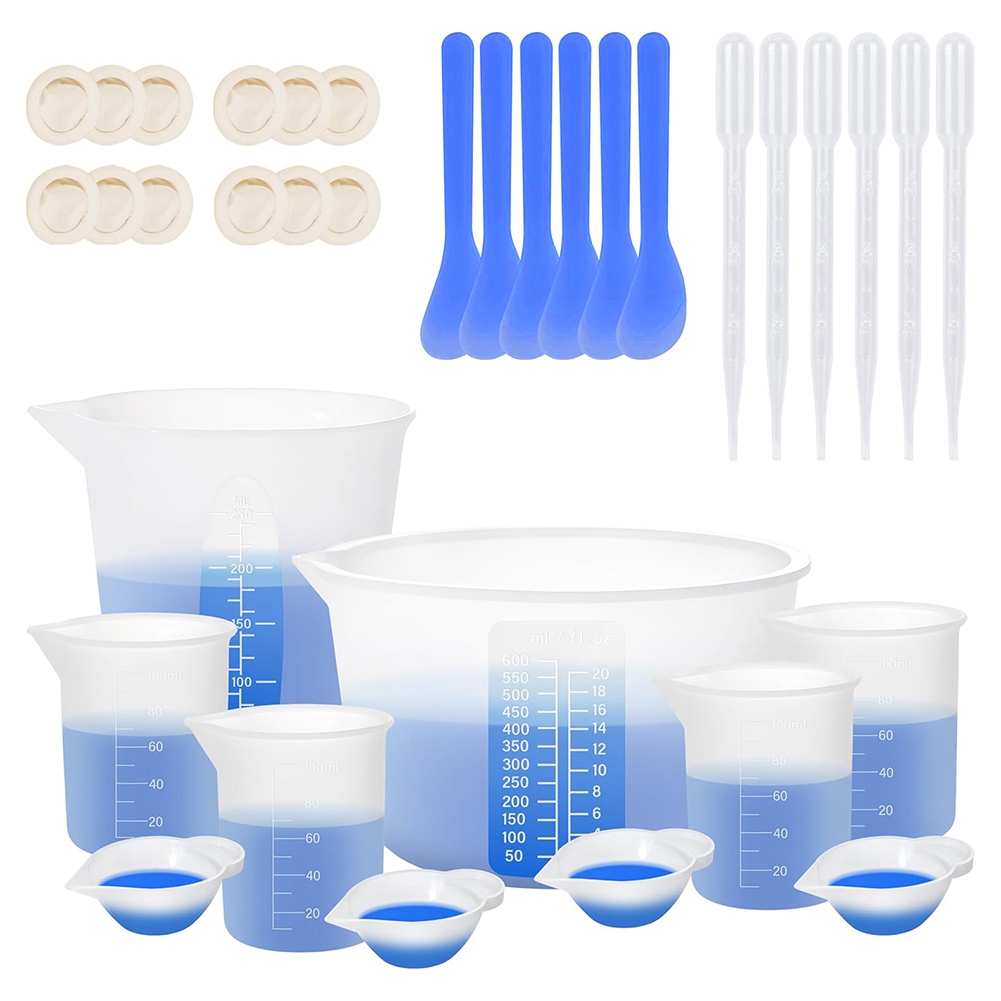 樹脂用シリコン計量カップ、600ML&250ML+100ML - Mixing Cup Silicone のレビューと価格