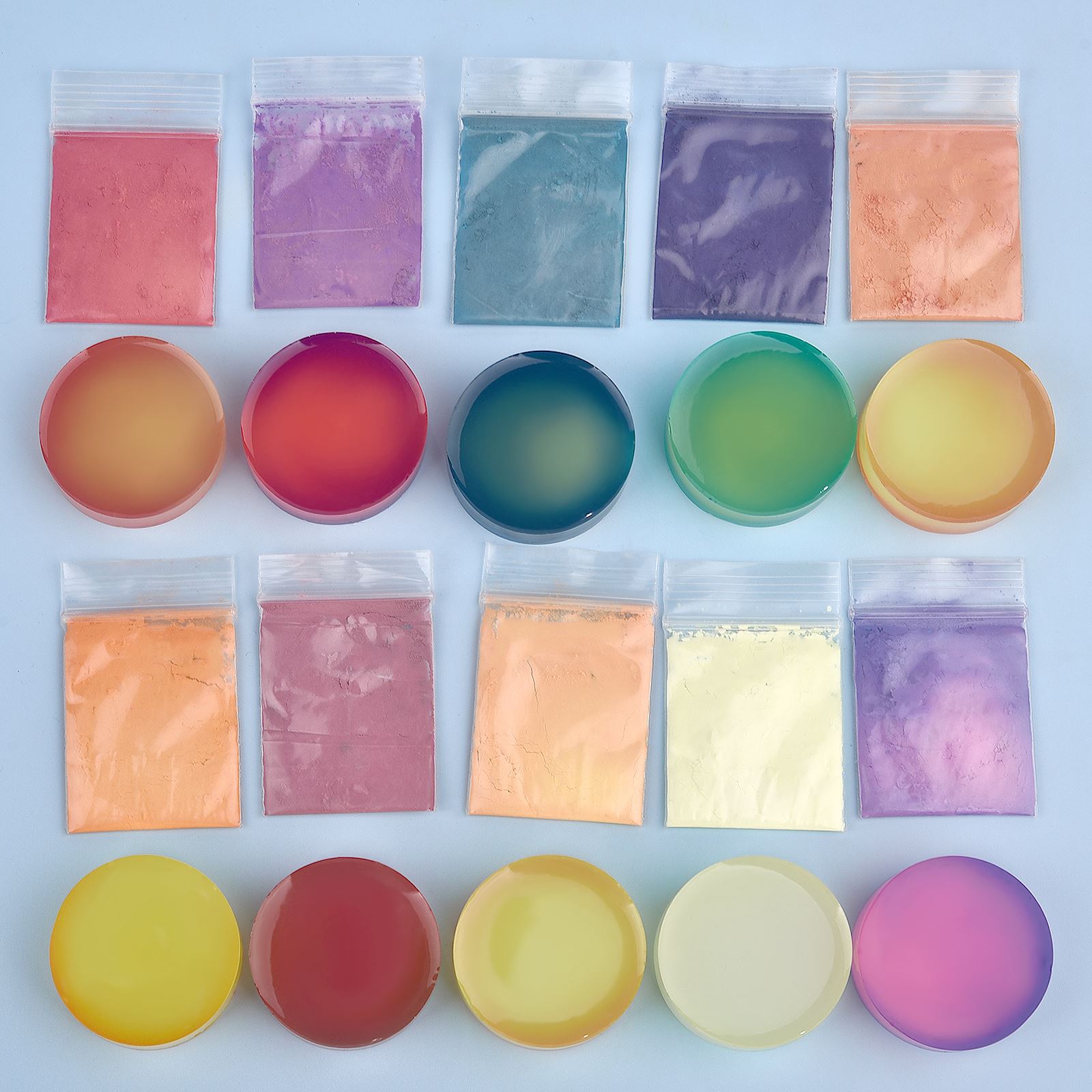 10 色温度変色粉末 DIY エポキシ樹脂工芸品作る染料温度 - Resin Pigment Set のレビューと価格