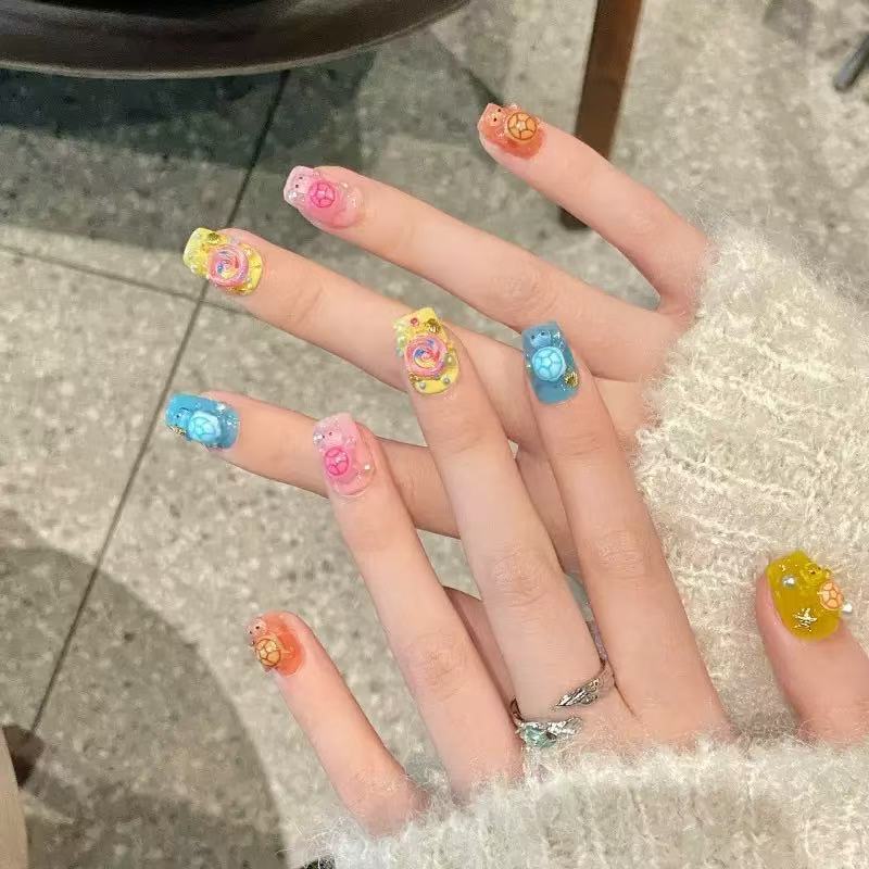 100個のミニカラフルタートルレジンチャーム、フラットバック - Resin Craft Supplies のレビューと価格