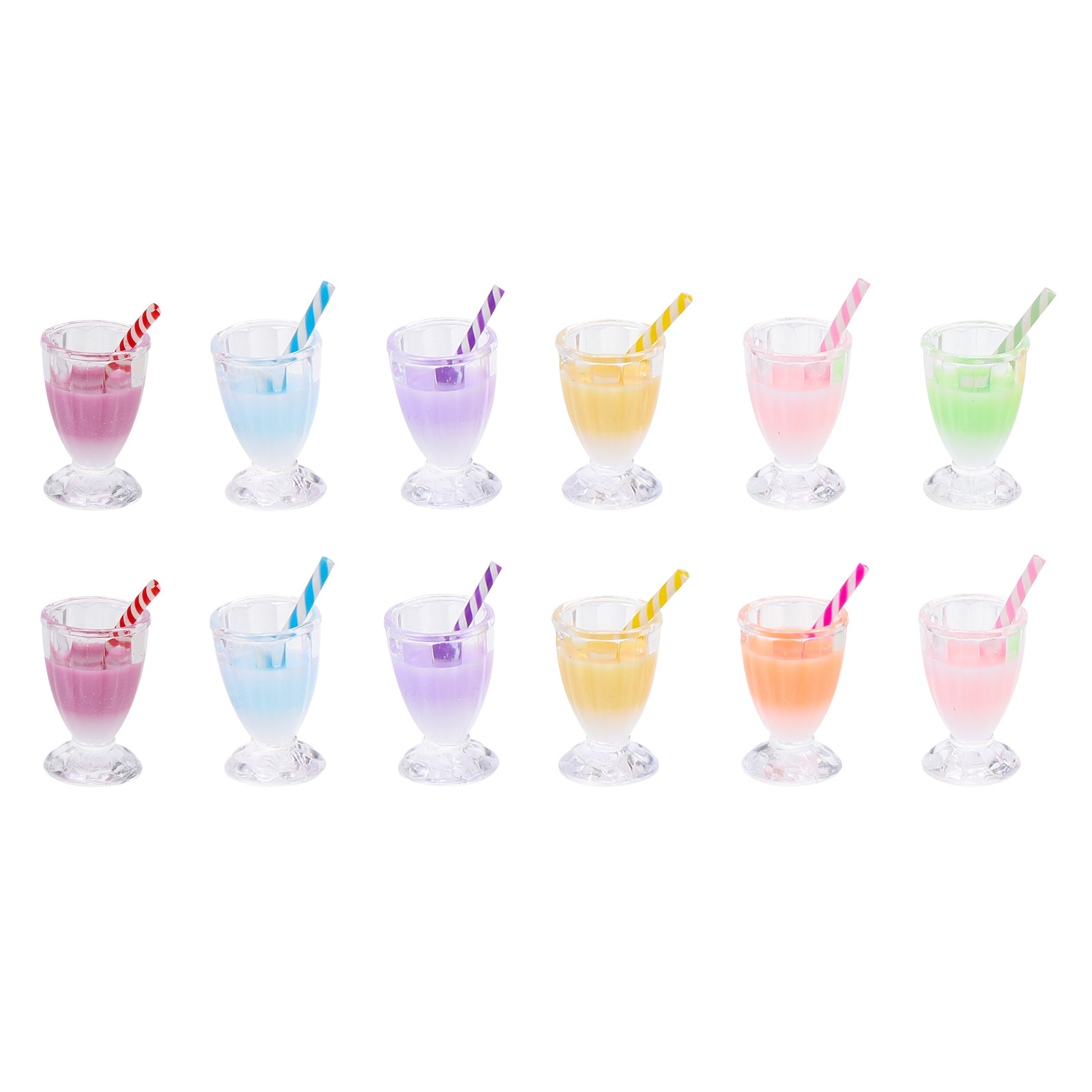 12個入り ミルクティーボトル型チャーム。レジン製の飲料チャ - Resin Crafts のレビューと価格