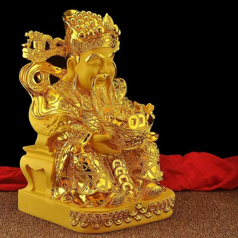 風水金運の神様像、幸運の樹像、樹脂製置物、家の装飾、玄関、リ - Resin Crafts のレビューと価格