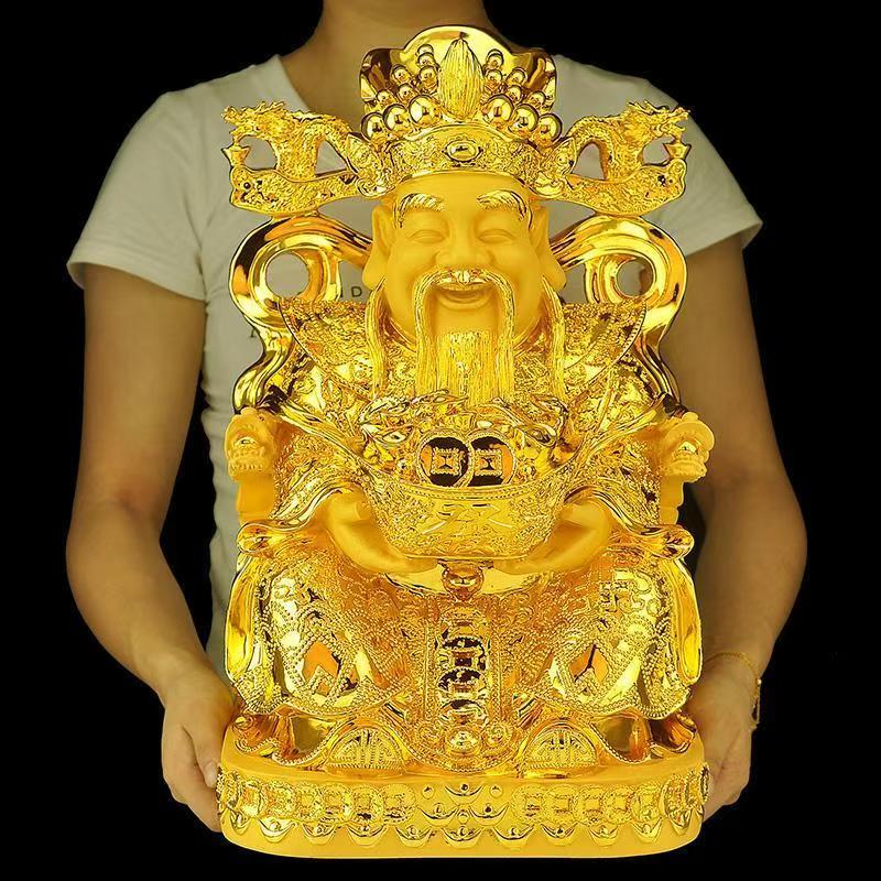風水金運の神様像、幸運の樹像、樹脂製置物、家の装飾、玄関、リ - Resin Crafts のレビューと価格