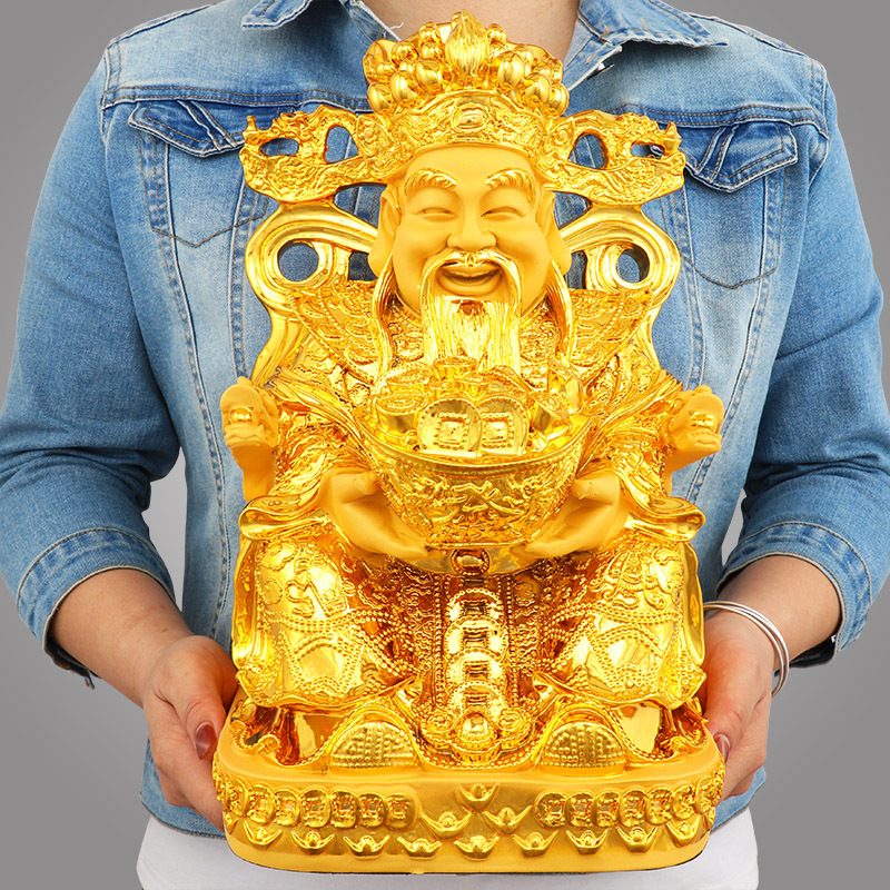 風水金運の神様像、幸運の樹像、樹脂製置物、家の装飾、玄関、リ - Resin Crafts のレビューと価格