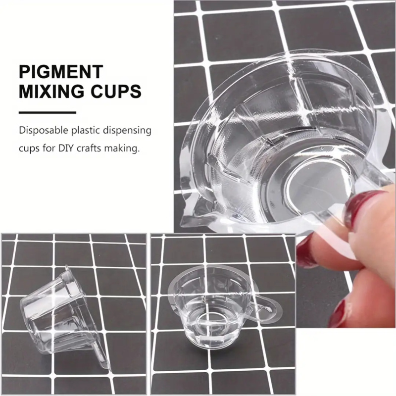 120透明プラスチック樹脂混合カップ、40ml円筒形多機能デ - Mixing Cup Silicone のレビューと価格