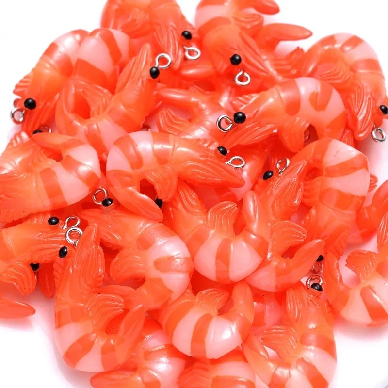 10個入り 3Dシミュレートロブスターシュリンプチャーム、ア - Resin Craft Supplies のレビューと価格