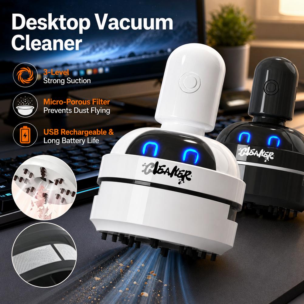 掃除機 デスクトップミニ充電式クリーナー ゴムくず キーボー - Vacuum Chamber Small のレビューと価格